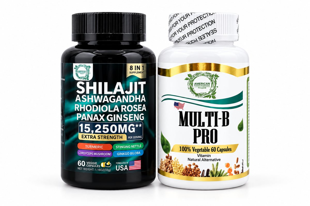 Shilajit 8 en 1 + Multi B Pro